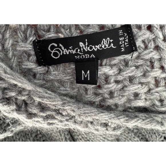 Silvia Novelli NOBA Knit Cardigan Sweater With Single Button Closure - Picture 7 of 8